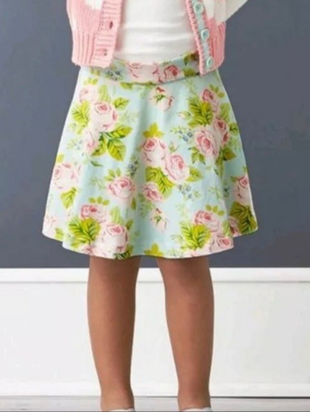 Matilda Jane Blue Floral Hello Lovely Beautiful Blooms Skort Girls 10